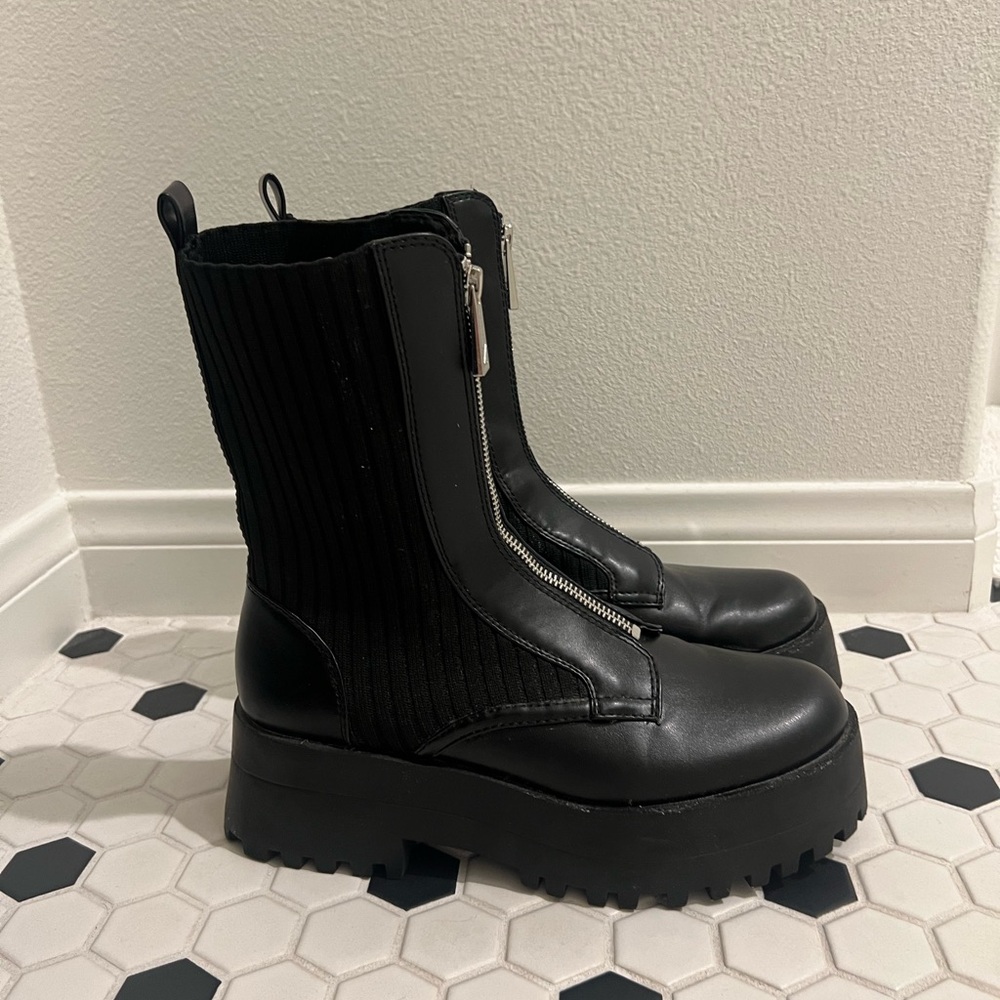 Black Combat & Moto Boots